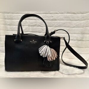 Kate Spade ♠️ Large Black Satchel Handbag **Like NEW**